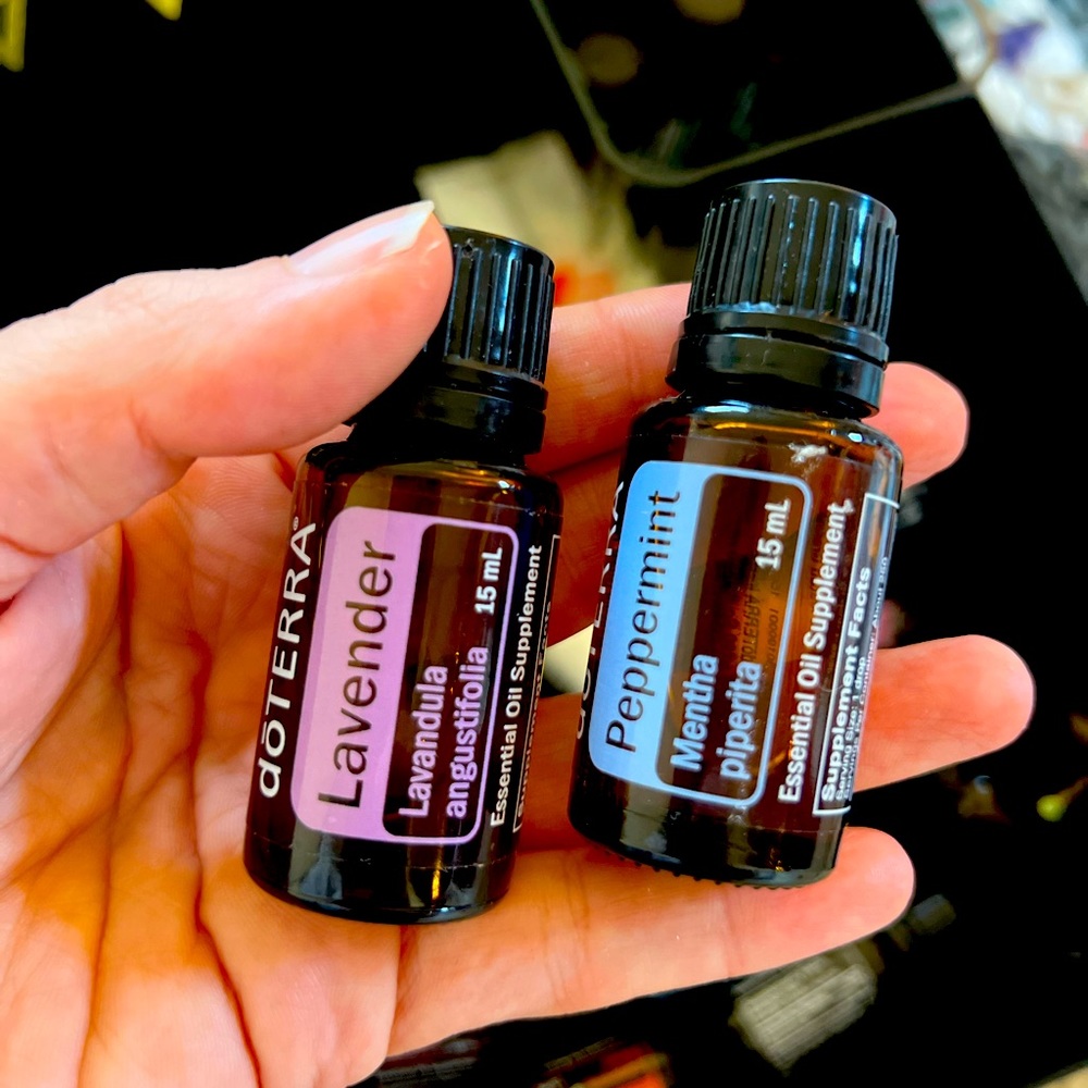 Set of TWO BRAND NEW DoTerra 15ml Essential Oils — Lavender + Pepperment
